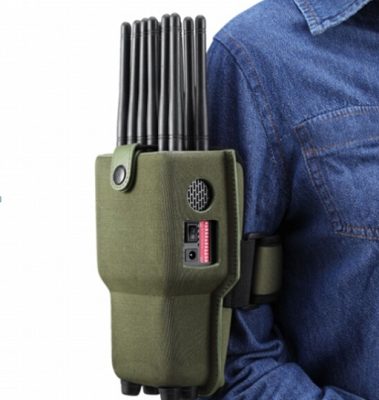 Brouilleurs de signal portable monté sur bras avec housse de protection en nylon